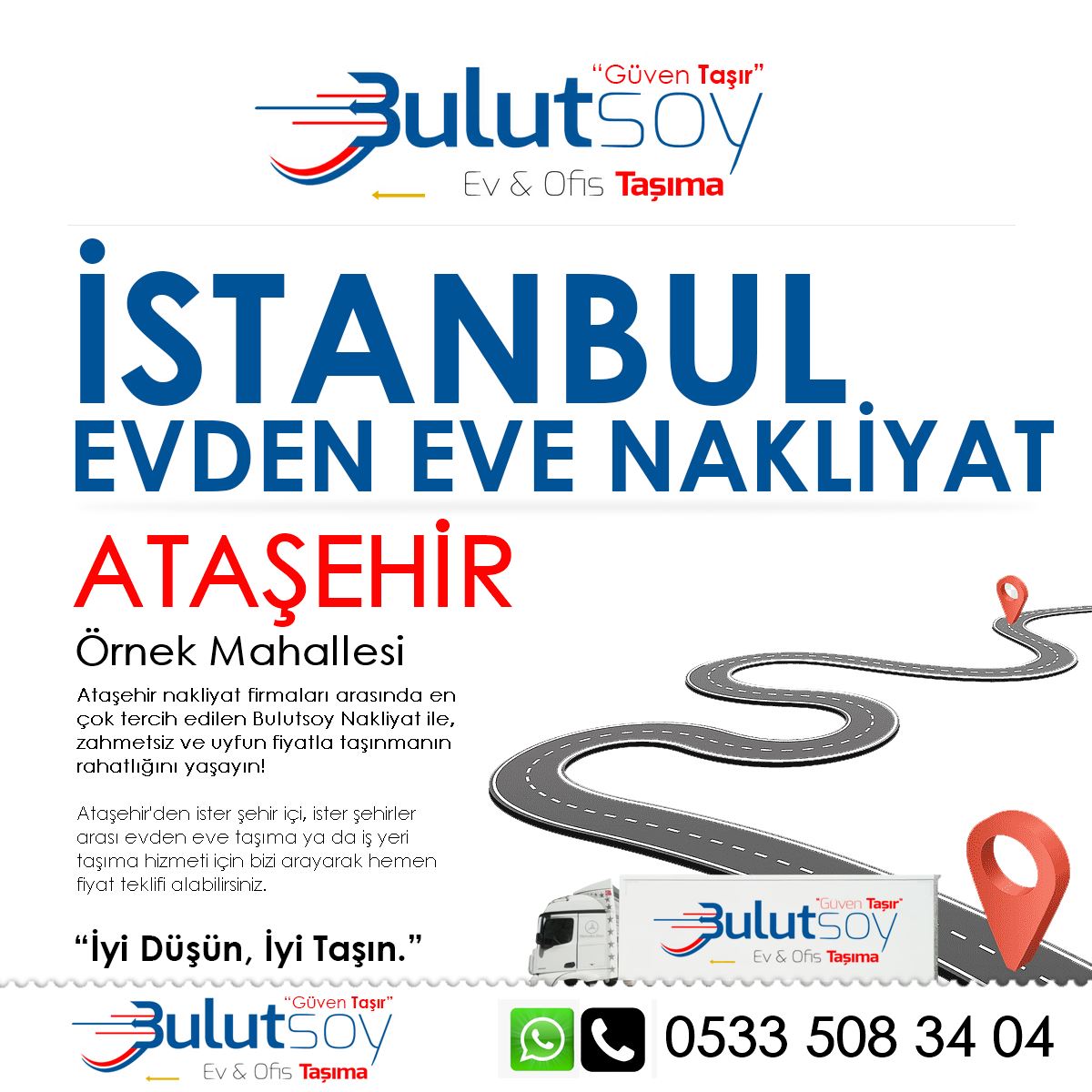 Ataşehir Örnek'te EVden Eve Nakliyat, İş Yeri Taşıma ve Depolama Hizmeti