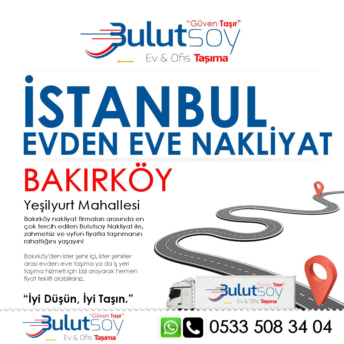 Bakırköy Yeşilyurt'ta EVden Eve Nakliyat, İş Yeri Taşıma ve Depolama Hizmeti