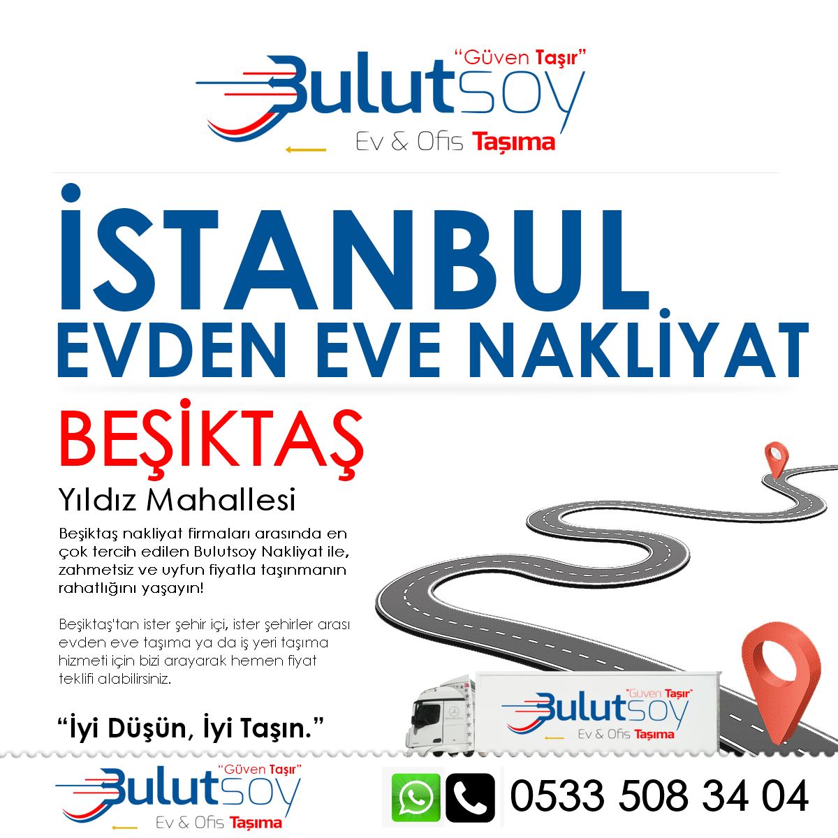 Beşiktaş Yıldız'da EVden Eve Nakliyat, İş Yeri Taşıma ve Depolama Hizmeti