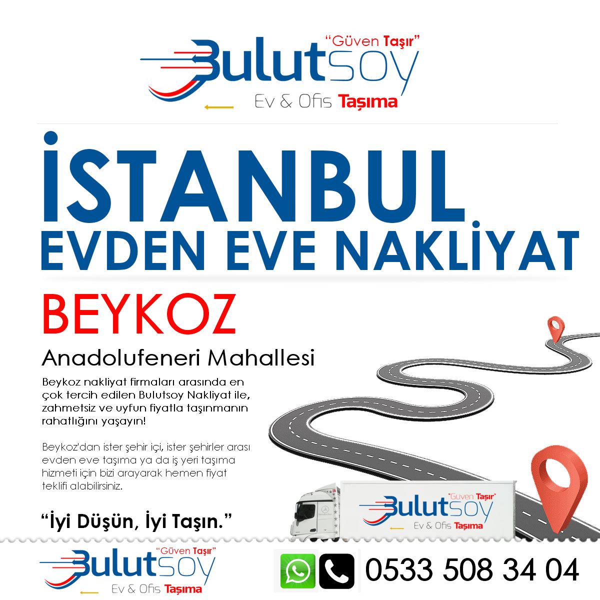 Beykoz Anadolufeneri'de EVden Eve Nakliyat, İş Yeri Taşıma ve Depolama Hizmeti