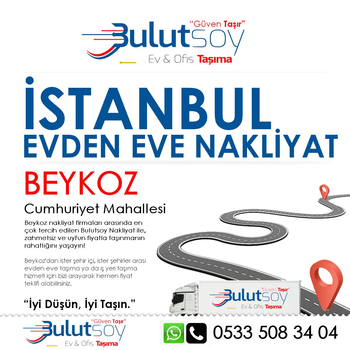 Beykoz Cumhuriyet'te EVden Eve Nakliyat, İş Yeri Taşıma ve Depolama Hizmeti