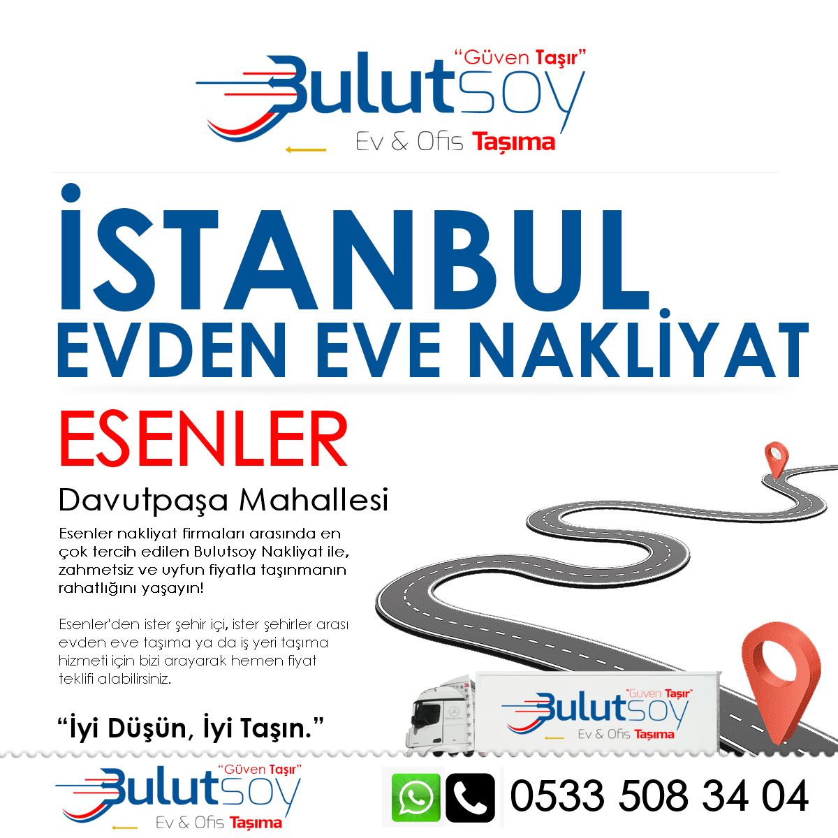 Esenler Davutpaşa'da EVden Eve Nakliyat, İş Yeri Taşıma ve Depolama Hizmeti