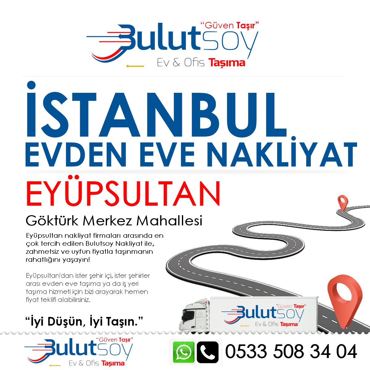 Eyüpsultan Göktürk Merkez'de EVden Eve Nakliyat, İş Yeri Taşıma ve Depolama Hizmeti