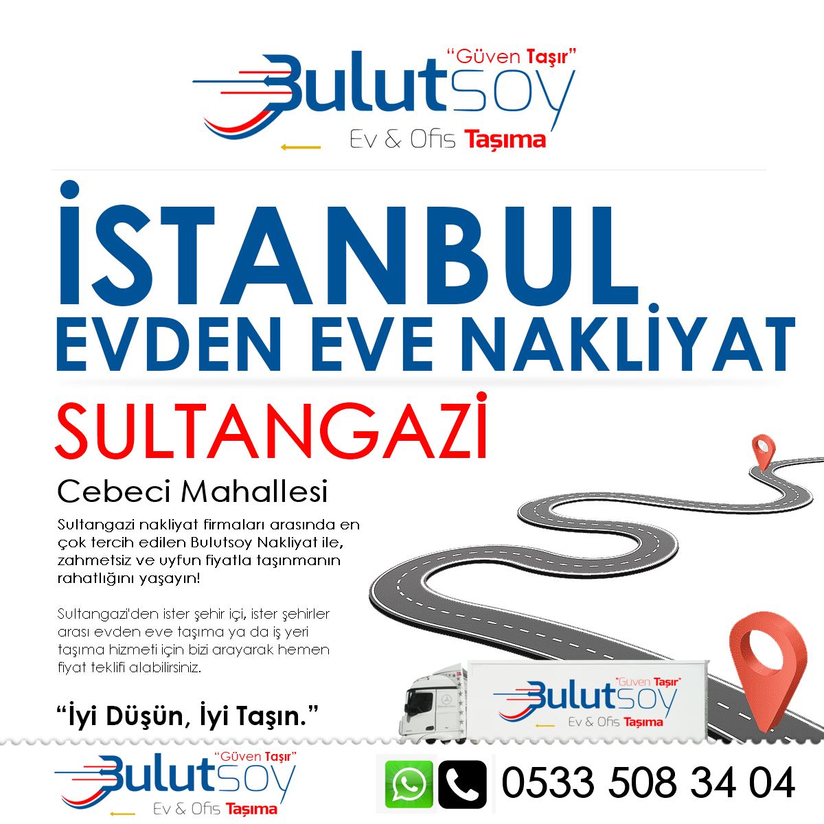 Sultangazi Cebeci'de EVden Eve Nakliyat, İş Yeri Taşıma ve Depolama Hizmeti